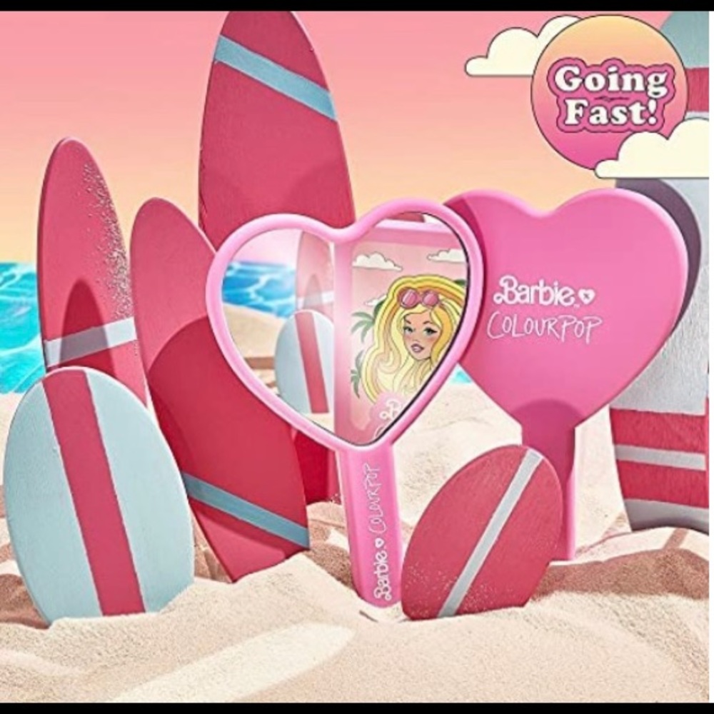 🌸🌸HP NWT, ColourPop (Barbie) Hand Mirror 🪞🌸🌸